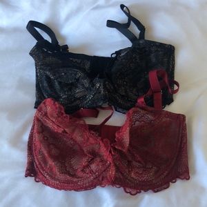 X2 new lace bras 32H